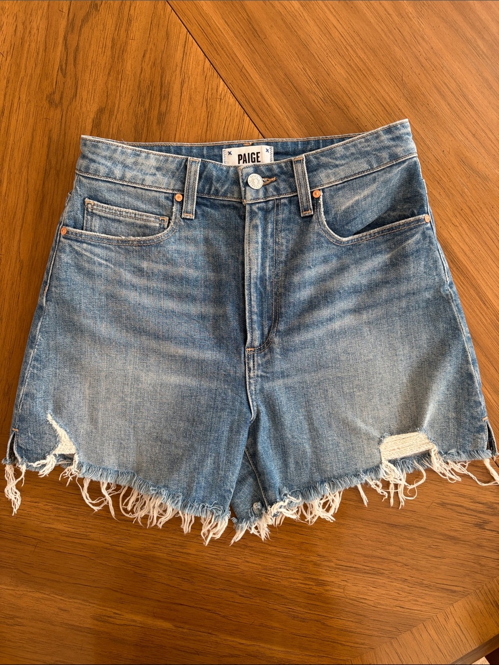 PAIGE Dani High-Rise Denim Short